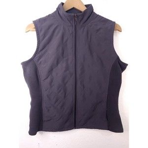 EUC Columbia Women's Size L Fleece Vest Full Zip Polyester  Gray